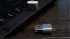 Trusty Metal Memory Card Reader for Swift Data Transfer works on PC - PowerPort Electronics