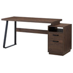 Home Office Computer Desk with Drawers/Hanging Letter - size Files, 65 inch Writing Study Table with Drawers - PowerPort Electronics