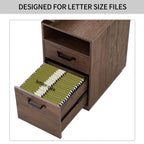 Home Office Computer Desk with Drawers/Hanging Letter - size Files, 65 inch Writing Study Table with Drawers - PowerPort Electronics