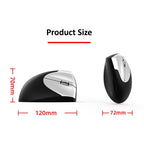 2.4G Wireless Mouse Vertical Gaming Mouse USB Computer Mice Ergonomic Desktop Upright Mouse 1600 DPI for PC Laptop Office Home - PowerPort Electronics